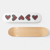 Gothic Melting Liebe Herzskateboard Skateboard (Horizontal)