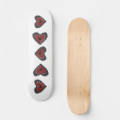 Gothic Melting Liebe Herzskateboard Skateboard (Vorderseite)