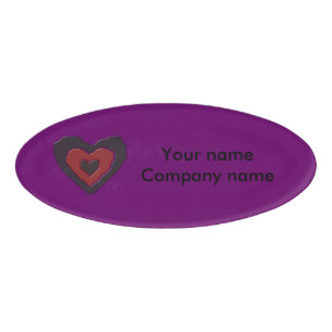 Gothic Melting Liebe Individuelle Name Tag Namenschild