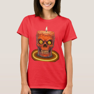 Gothic Melting Skull Kerze Damen T-Shirt - Spoo