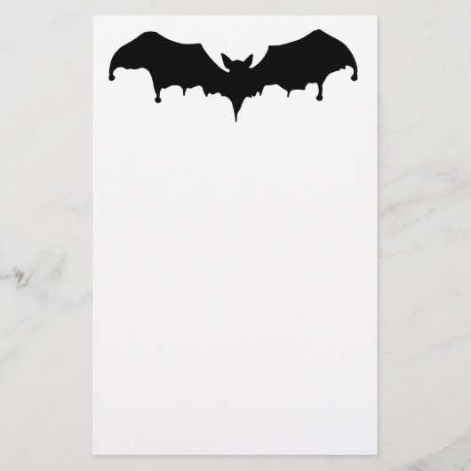 Gothic Melting Vampire Bat Briefpapier (Vorderseite)