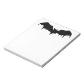 Gothic Melting Vampire Bat Notizblock (Rotiert)