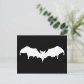 Gothic Melting Vampire Bat Postkarte (Stehend Vorderseite)