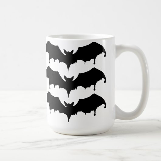 Gothic Melting Vampire Bats Kaffeetasse (Rechts)