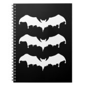 Gothic Melting Vampire Bats Notizblock (Vorderseite)
