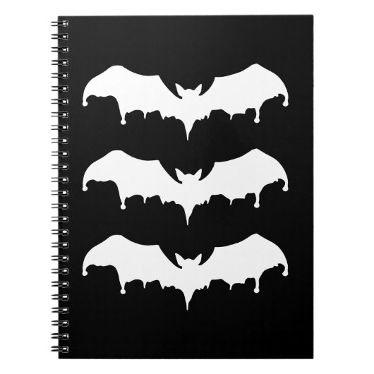 Gothic Melting Vampire Bats Notizblock (Vorderseite)