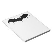 Gothic Melting Vampire Fledermaus Notizblock (angewinkelt)