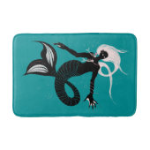 Gothic Mermaid Dark Fantasy Sea Creature Badematte (Vorderseite)