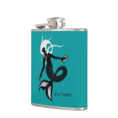 Gothic Mermaid Dark Fantasy Sea Creature Flachmann (Links)