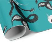 Gothic Mermaid Dark Fantasy Sea Creature Geschenkpapier (Rolleneckpunkt)