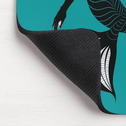 Gothic Mermaid Dark Fantasy Sea Creature Mousepad (Ecke)