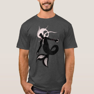 Gothic Mermaid Dark Fantasy Sea Creature T-Shirt