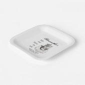 Gothic Mermaid Last Sail Veil Junggeselinnen-Absch Pappteller (Gewinkelt)