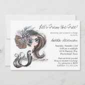 Gothic Mermaid | Nicht alle sind Süßbaum-Party Einladung (Vorderseite)