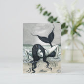 Gothic Mermaid Postcard Postkarte (Stehend Vorderseite)