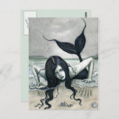 Gothic Mermaid Postcard Postkarte (Vorne/Hinten)