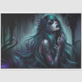 Gothic Mermaid Princess Tissue Paper Seidenpapier