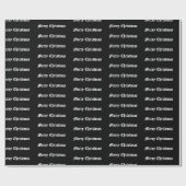 Gothic "Merry Christmas" Wrapping Paper Geschenkpapier (Flach)