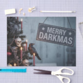Gothic "Merry Darkmas" Horror Christmas Tree Seidenpapier (Handwerk)