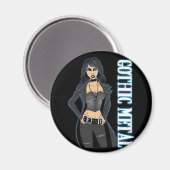 Gothic Metal Magnet (Vorderseite/Rückseite)