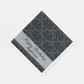 Gothic Midnight Victorian Raben Geburtstag Serviette (Ecke)