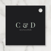 Gothic Mint Green Floral Spiderweb Vielen Dank Geschenkanhänger (Rückseite)