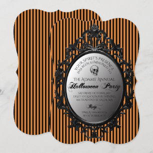 Gothic Mirror Halloween-Party Einladung