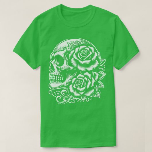 gothic mit Rosen 3 T-Shirt (Design vorne)