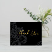 Gothic Monarch Foil Danke Karte (Stehend vorne)