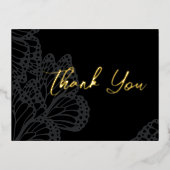 Gothic Monarch Foil Danke Karte (Vorderseite)