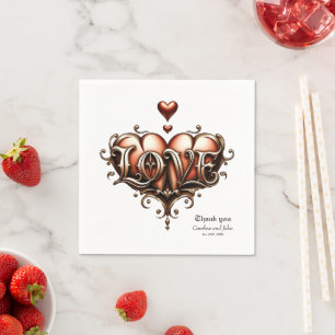 Gothic Mond – Ewige Liebe unter dem Mitternachtshi Serviette