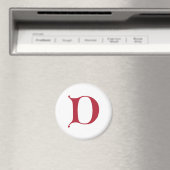 Gothic Monogram Letter D Magnet (In Situ (Geschirrspüler))