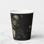 Gothic Monster Halloween Maskerade Pappbecher (Vorderseite)