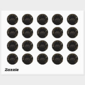 Gothic-Monster-Halloween-Masquerade Runder Aufkleber (Blatt)