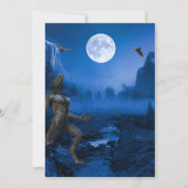 Gothic Monster Mash Werewolf Halloween-Party Einladung (Rückseite)