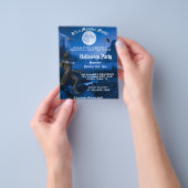 Gothic Monster Mash Werewolf Halloween-Party Invit Flyer (Gruppe)