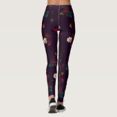 Gothic Moody-Blume Leggings (Rückseite)