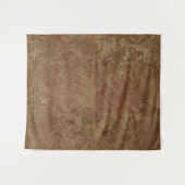 Gothic Moody Damask Tan & Red Tapestry Wandteppich (Vorderseite (Horizontal))