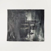 Gothic Moody Dark Castle Drei Wandteppich (Vorderseite (Horizontal))