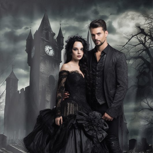 Gothic Moody Dark Castle One Wandteppich