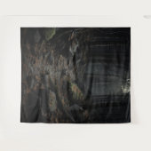 Gothic Moody Dark Forest Rocky Path XLarge Wandteppich (Vorderseite (Horizontal))