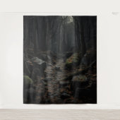 Gothic Moody Dark Forest Rocky Path XLarge Wandteppich (Vorderseite)