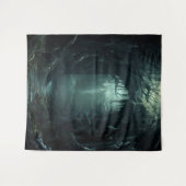 Gothic Moody Dark Forest Tree Arch Wandteppich (Vorderseite (Horizontal))