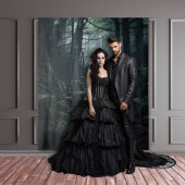 Gothic Moody Dark Forest Twilight Rock Path XLarge Wandteppich