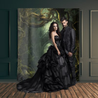 Gothic Moody Dark Twisted Trees & Arch
