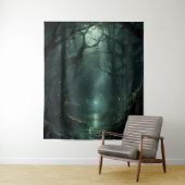 Gothic Moody Dark verzauberter Wald Wandteppich (Beispiel)