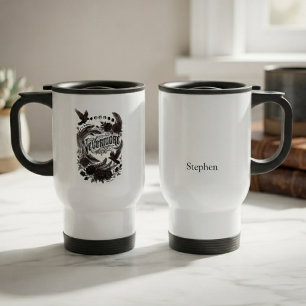 Gothic Moody Onyx Barock Rabe Reisebecher