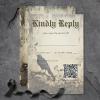 Gothic Moody Scenes Vintage Creme & Black