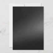 Gothic Moody White Peonies Wedding Einladung (Rückseite)