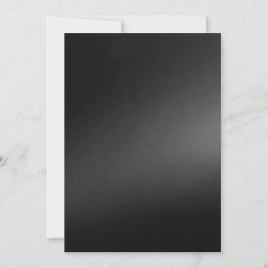 Gothic Moody White Peonies Wedding Einladung (Rückseite)